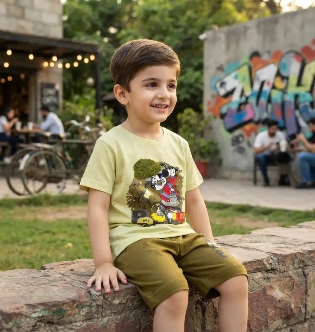 Urban Adventurer T-shirt Set - Soft Pistachio